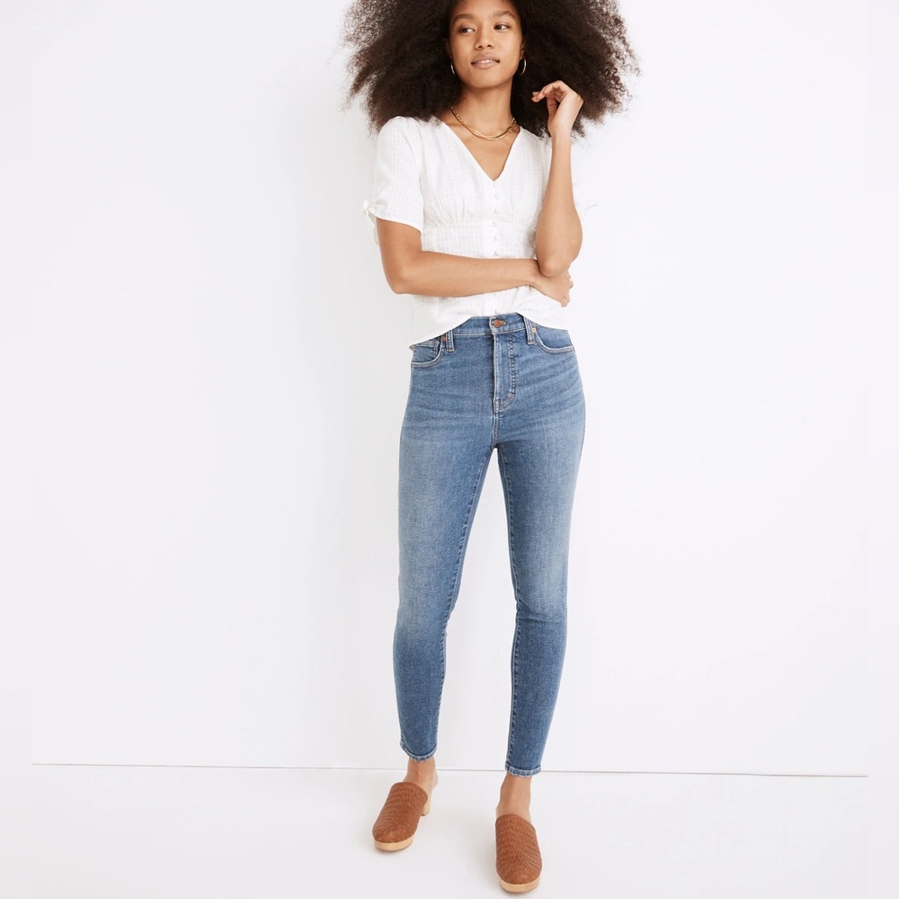Madewell 10" High-Rise Skinny Crop Jeans Size 28